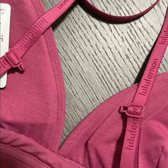 Lululemon License to Train Triangle Bra Light Support A/B Cup Washed Mauve Sz 4 - Picture 8 of 8